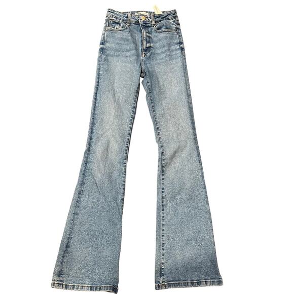 Zara Denim - ZARA Women's High Rise Slim Flare Jeans Size 2 In Medium Wash